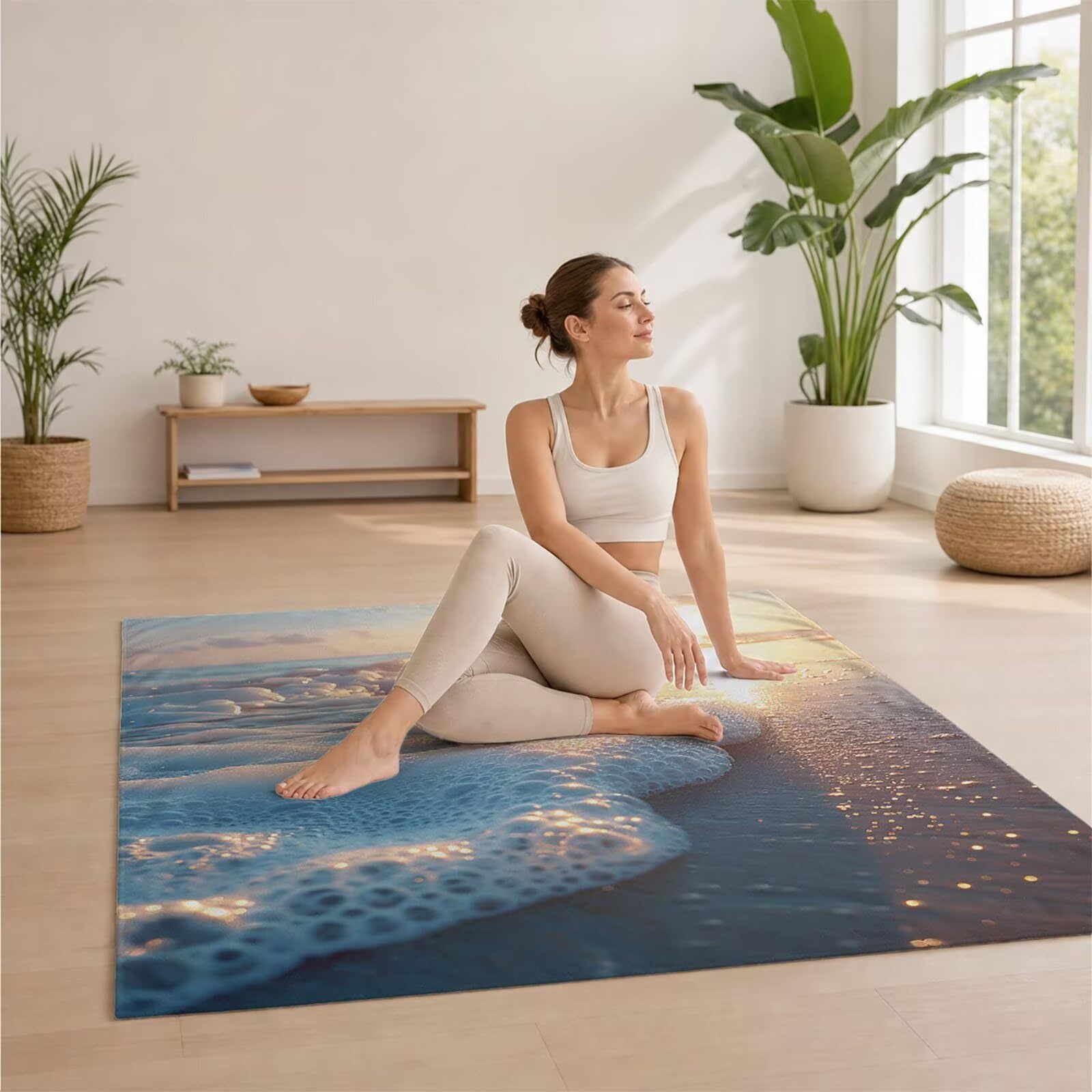 Playa Toalla Playa 160x220 Resistente a la Arena Secado rápido Ligero, Toalla Playa Grande 220 x 160cm Suave Cómodo como Gym Yoga Sauna Toallas Baño Grandes Exterior Travel Essentials Mar XTLS-8213