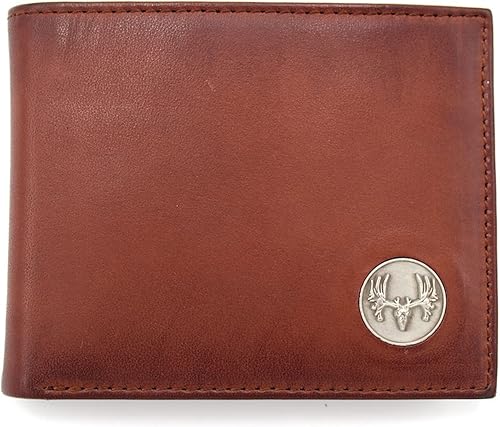 WEBERS PREMIER LEATHER - Wildlife Series - Cartera plegable para hombre - Billetera de cuero marrón de grano completo disponible en Yaxa Colombia