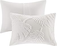 Vista 10 de Madison Park Juego de funda de edredón de chenilla acolchada 100% algodón, moderno y lujoso para todas las estaciones, con fundas de almohada