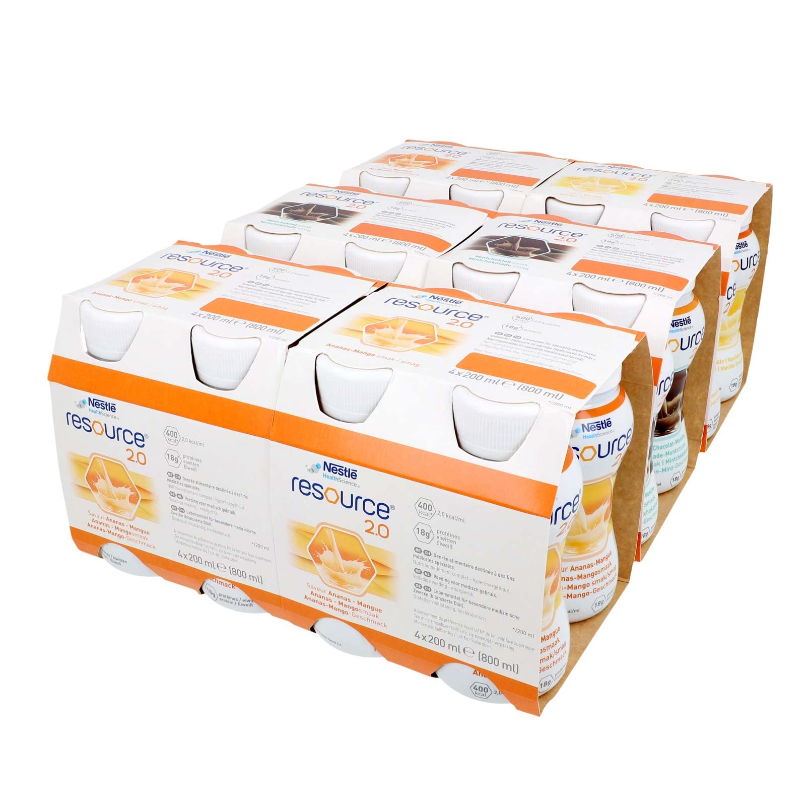 Nestlé Resource 2.0, 24x200ml - Mischkarton