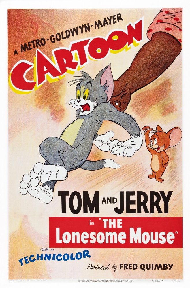 Amazon.co.jp: Posterazzi The Lonesome Mouse Us アート左から: Tom