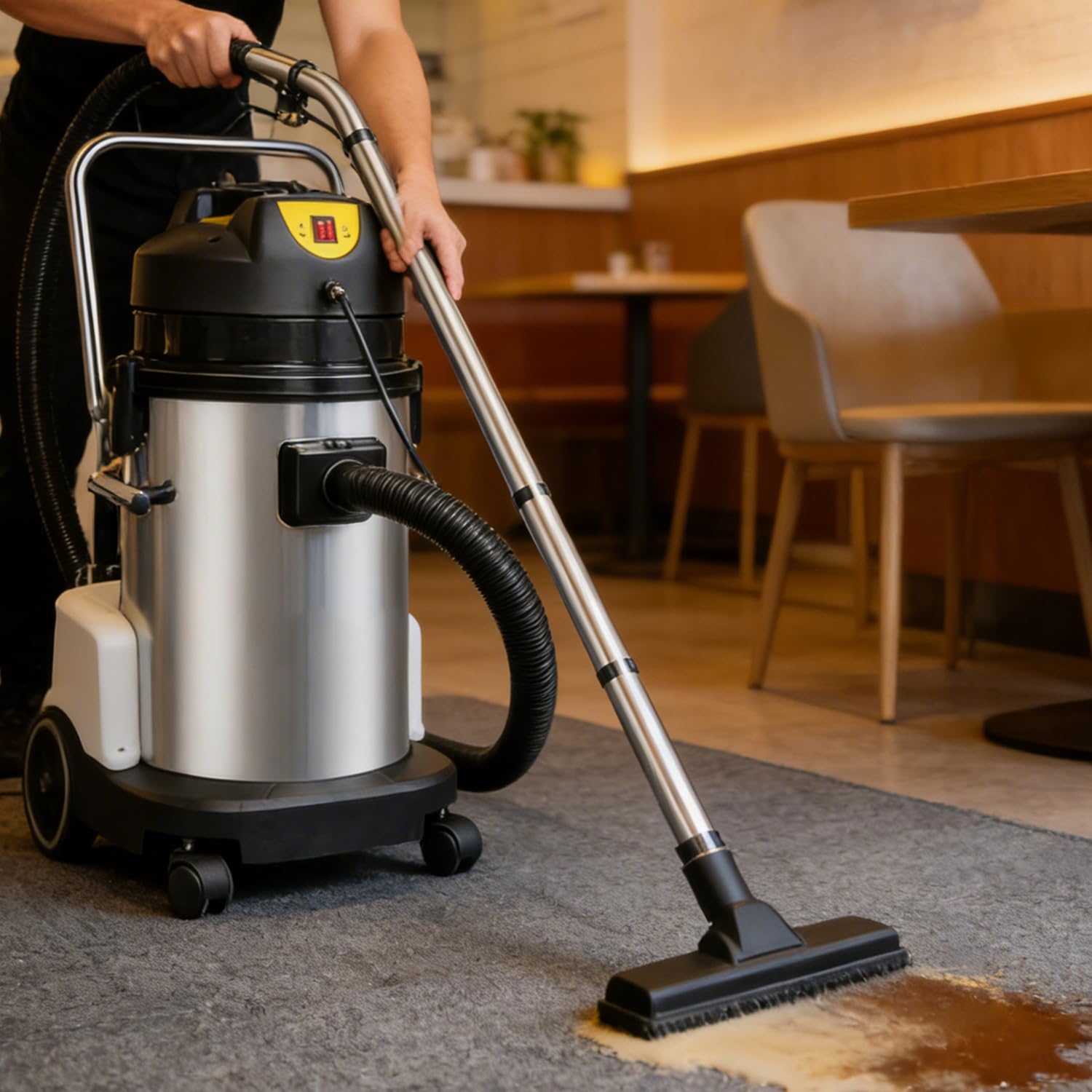 Limpiadora de alfombras portátil de 1034 W, 30 L, para alfombras, sofás y Cortinas, con Ruedas giratorias de 360°, Aspirador Vertical con Potente Aspirador de Pelo de Mascotas