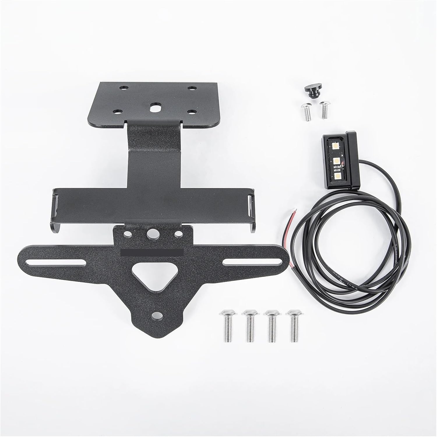 Motorcycle Rear License Plate Tail Tidy Bracket Holder Frame LED Light Plates，Compatible with KTM RC390 RC 390 2022 2023