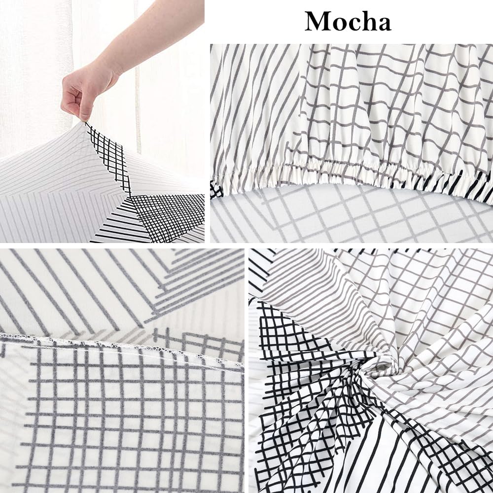 Hggzeg Stretch Sofa Cover, High Elastic Fabric 1 2 3 Seater Couch Slipcover, Washable Printed Pattern Loveseat Settee - Image 3