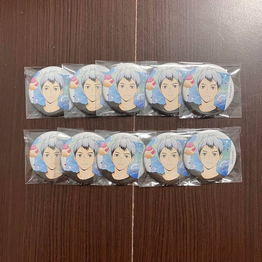 ハイキュー 北信介 缶バッジ 水遊び ハイキュー 水遊び 缶バッジ