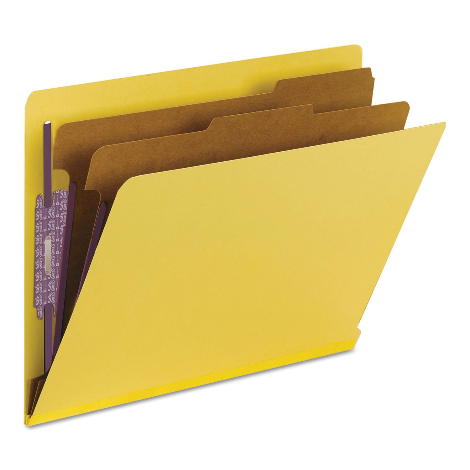 Smead 26789 - Cartellina portadocumenti 100% riciclata, con chiusura Safeshield e 2 divisori, estensione 5,1 cm, formato lettera, 10 pezzi per scatola (26789)