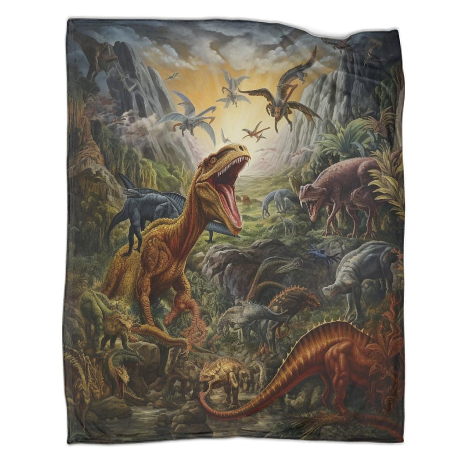 UENDOKRNN Dinosaur Blankets 3D Blanket, Warm & Cosy Blankets For Beds, for Kids Boys Adults 80x90inch(200x230cm)