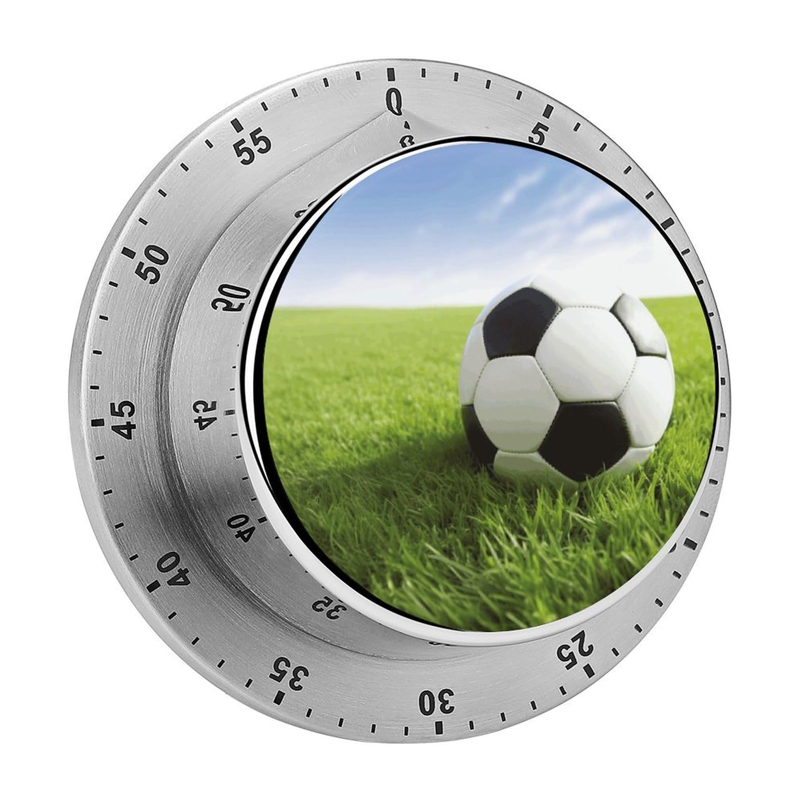 Temporizador de fútbol magnético con alarma fuerte y sistema mecánico para cocina y fitness
