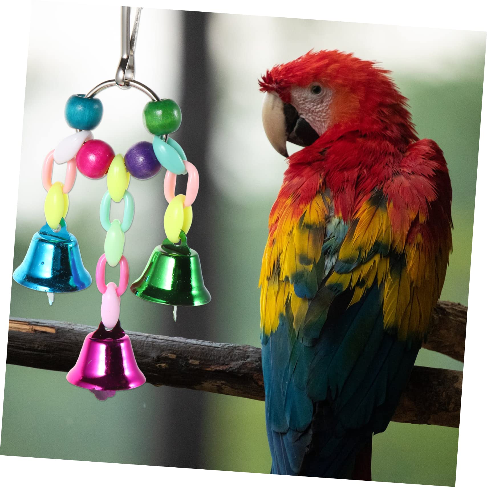 ifundom 13pezzi Giocattoli Per Pappagalli in Altalena Per Uccelli Domestici Giocattolo Da Appendere Per Gabbia Adatto Parrocchetti e Conuri Forniture Sicure Per Animali