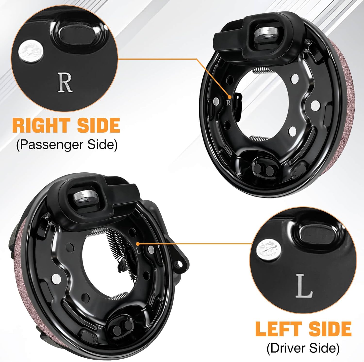 MOSNAI Club Car Brake Cluster Assembly, Driver & Passenger Side Rear Brake Assembly Fits Club Car DS Precedent 1995-UP Tempo 2018-up Golf Cart,OEM# 1018233-02,103380201,103380202,1018233-01