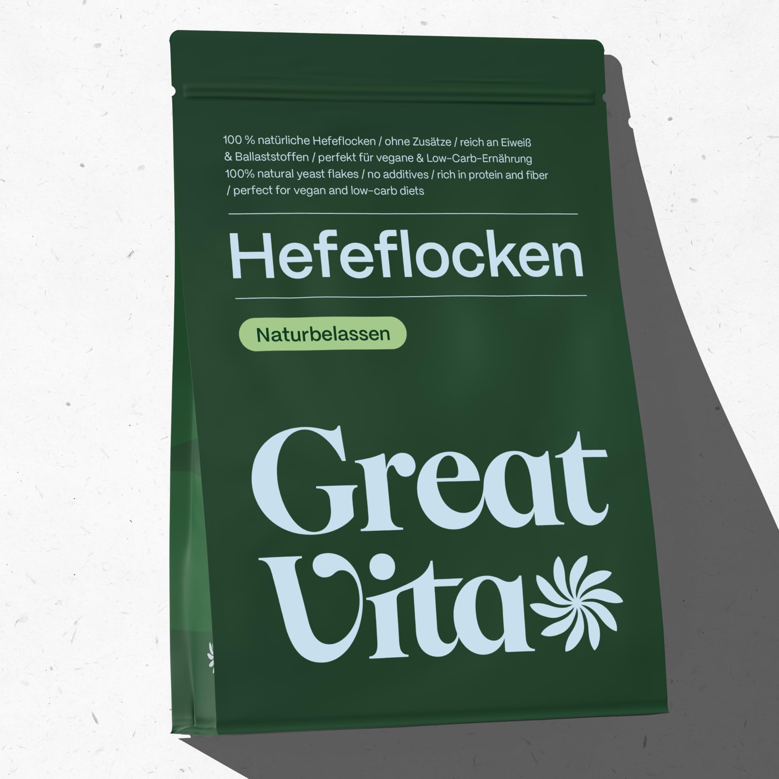 GreatVita Hefeflocken 1600g, naturbelassen