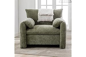 EXTRA WIDE CHENILLE OVERSIZED COMFY CHAIR
