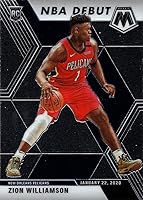 Vista 1 de Tarjeta de novato de Panini Mosaic Basketball #269 Zion Williamson 2019-20