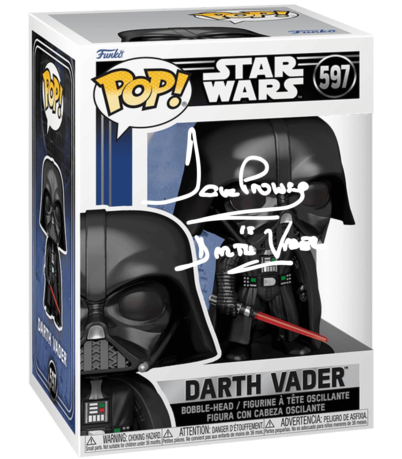 ダースベイダー フィギュア David Prowseサイン入り スターウォーズ ダース・ベイダー役 デビッド•プラウズ氏サイン