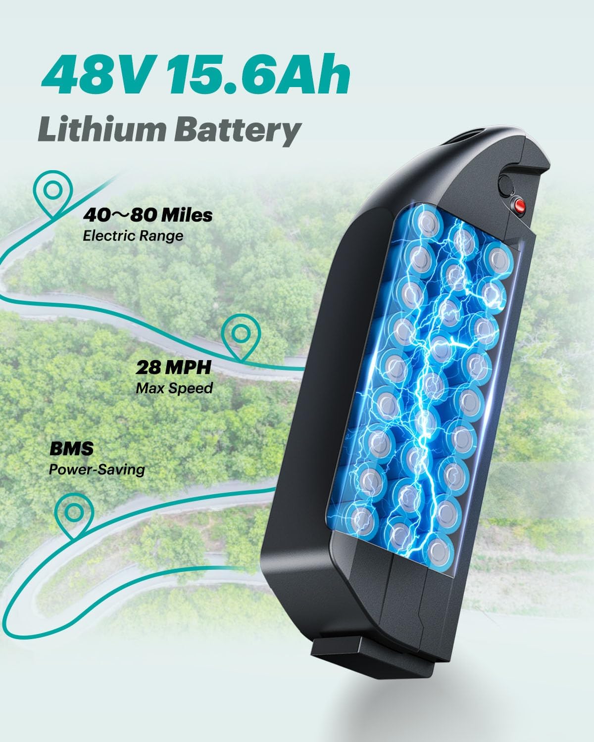 48V 15.6Ah Lithium Battery