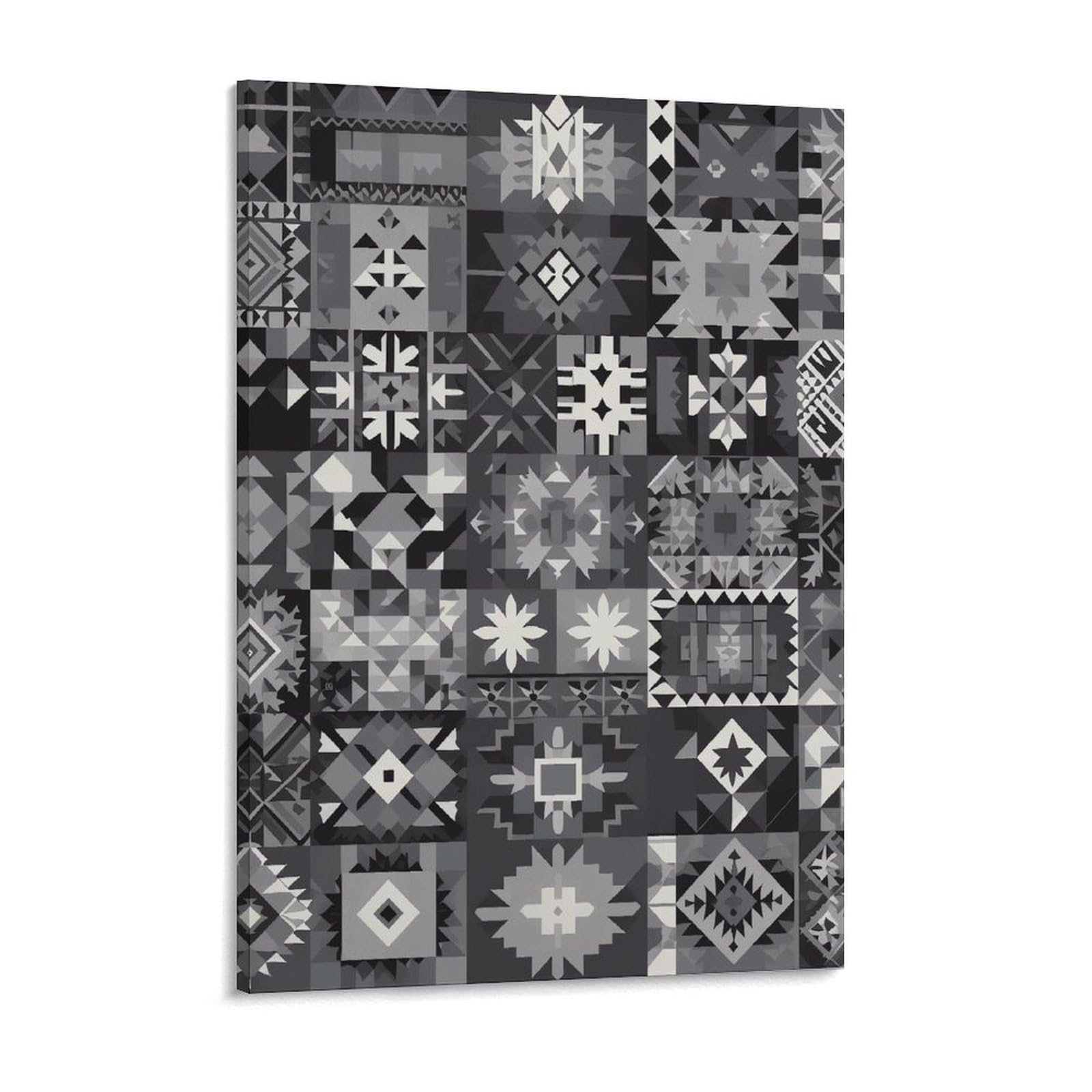 Gray Pattern Background Canvas Wall Art for Bedroom 18x24inch Canvas Prints Artwork for Walls Modern Picture Artwork Painting for Living Room Aesthetic Wall Paintings for Bathroom Kitchen Off