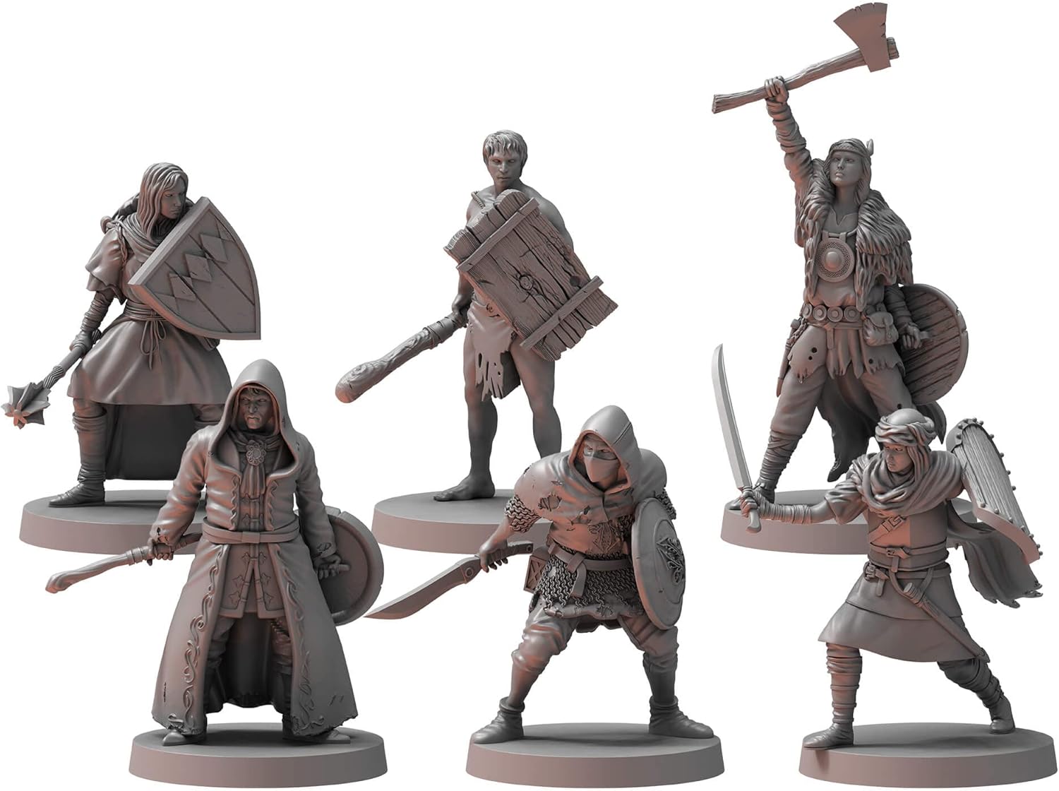 Dark Souls The Roleplaying Game Bundle: Guardian Dragon, Silver Knight Great Bowmen, Hollow Crossbowmen, The Silver and The Dead, and Unkindled Heroes 1 & 2 (6 Items)