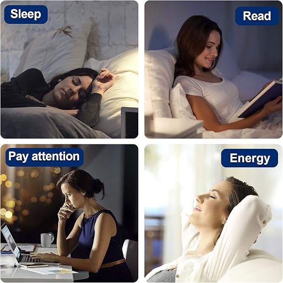 10000 Lux Light Therapy WakeUp Lamp UVFree Blue & White Light App Control | Sunrise Sunset Simulation, Natural White Noise,3Light Modes, Remote & App Control, Reset Circadian Rhythm,2026 Upgrade