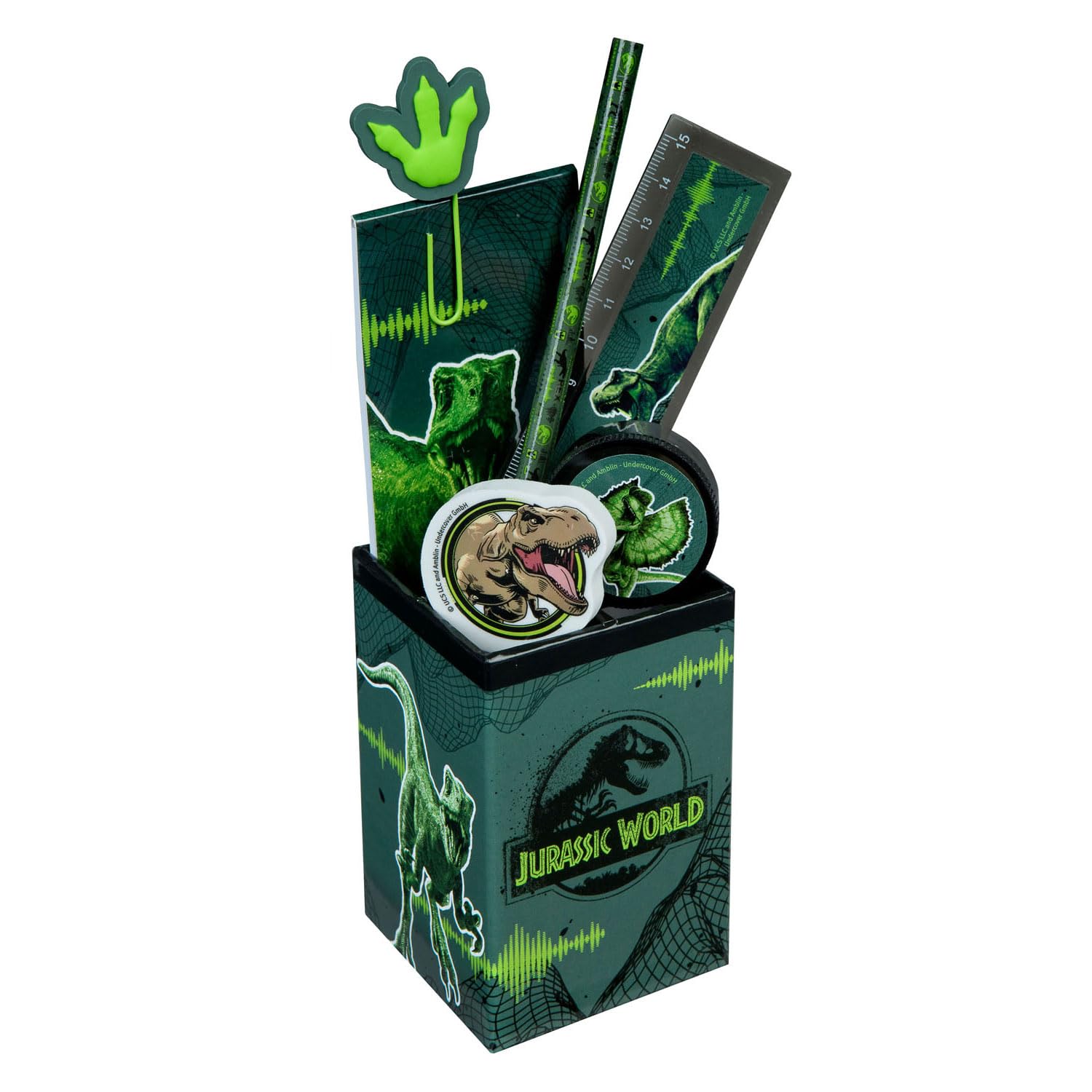 Undercover Jurassic World T-Rex Stationery Set of 6