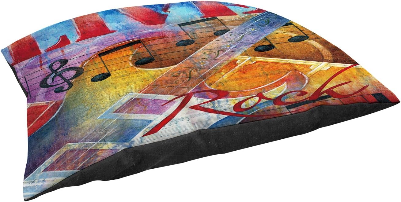 Manual Woodworkers & Weavers Indoor/Outdoor Small Breed Pet Bed, Live to Rock, Multi Colored