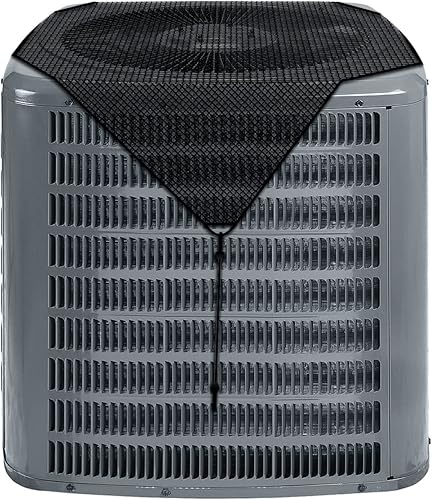 E&K Cubierta de unidad de aire acondicionado exterior para aire acondicionado, compresor, defensor, cubierta superior de malla con elástico para E&K Cubierta de unidad de aire acondicionado exterior para aire acondicionado, compresor, defensor, cubierta superior de malla con elástico para