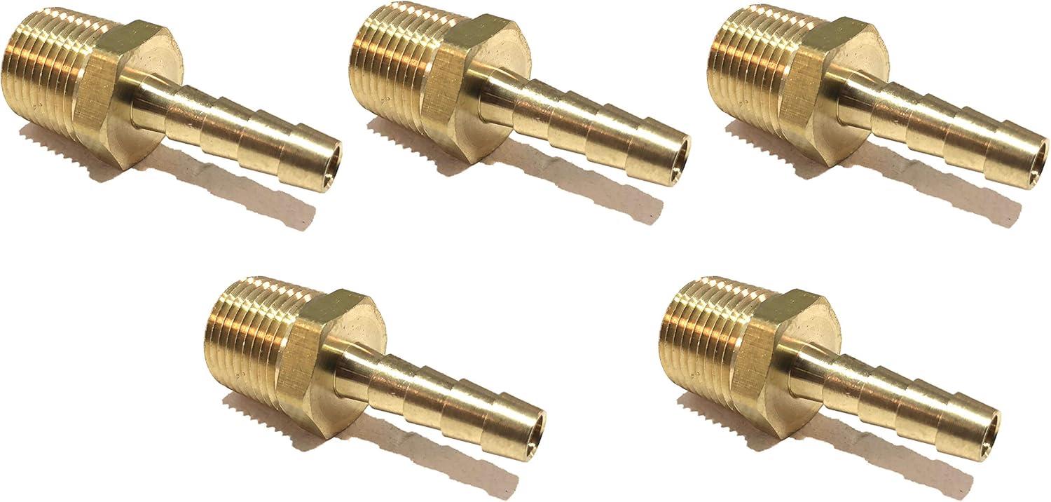 EDGE INDUSTRIAL 1/4" Hose ID to 3/8" Male NPT MNPT Straight