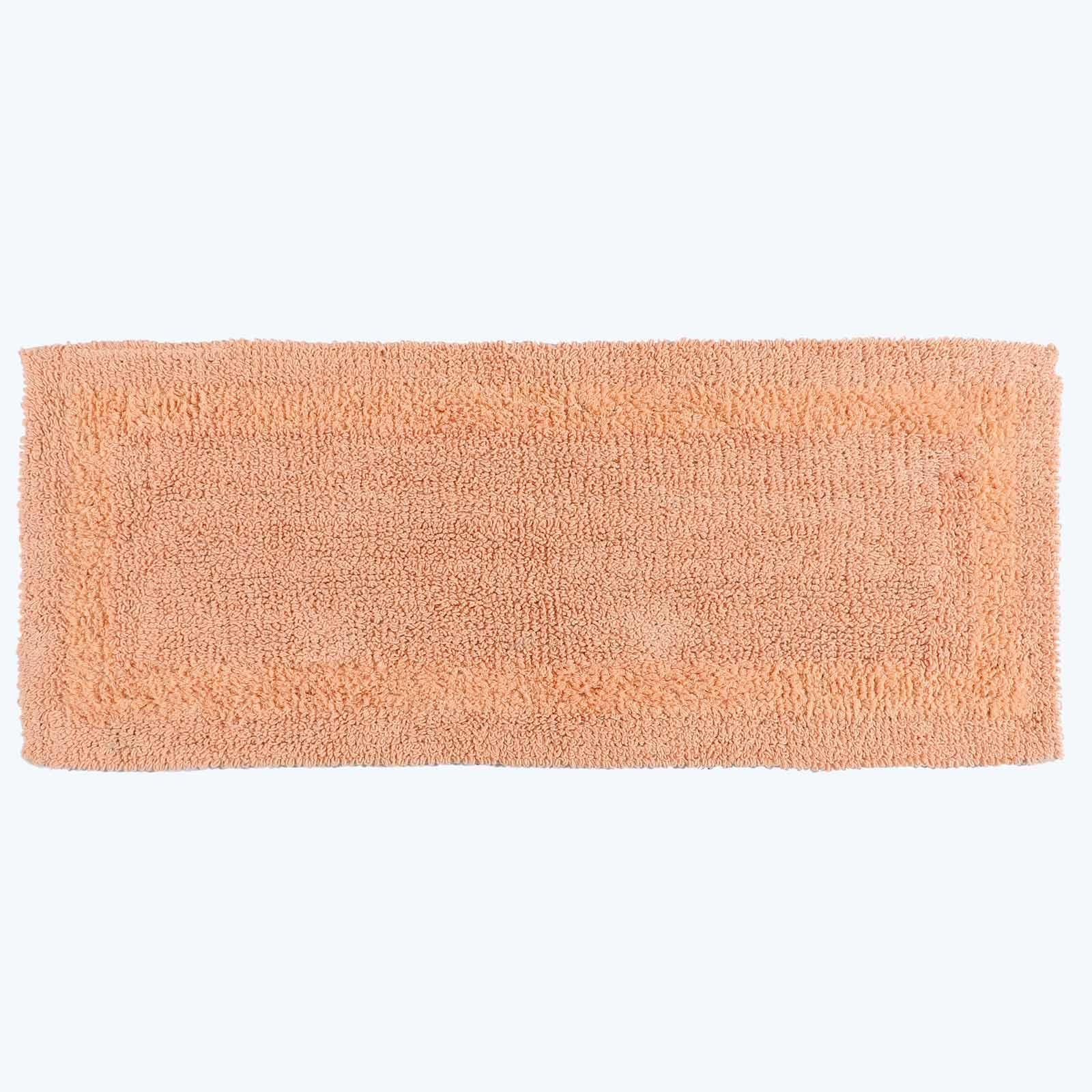 HOMESCAPES Toilet Mat, Luxury 1600gsm Extra Soft 100% Cotton, Reversible Bathroom Mats Non-Slip, Washable, Super Absorbent, Quick-Dry, Raspberry Pink Pedestal Rug for Toilet, 50 x 55 cm — view 15