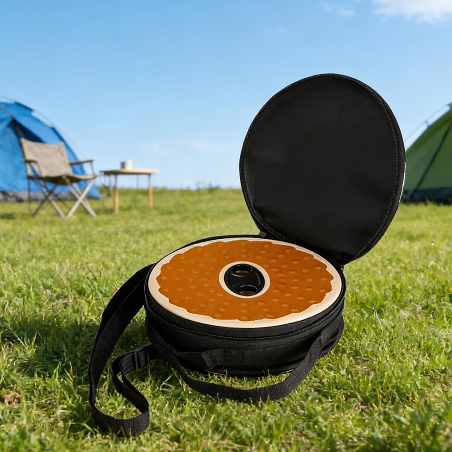 Foldable Stool Bag, Portable Stool Carrier, Round Storage Bag