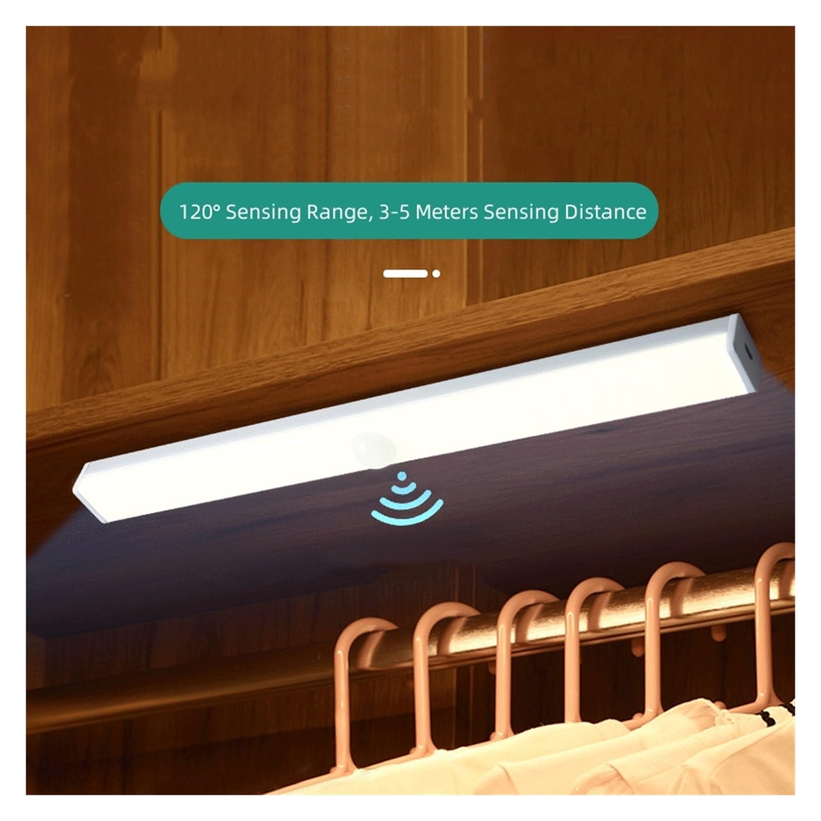 LED Nachtlicht Smart Motion Sensor Nacht Lampe Drahtlose Dimmen USB Lade Lampen Schlafzimmer Schrank Küche Lichter Bewegungsmelder(White light,50cm lamp)