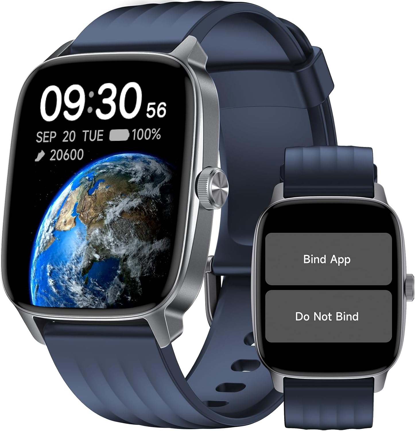 Pedometer Watch No APP/Phone Required, Waterproof Fitness Tracker Watch with Heart Rate Monitor, Large Screen with Pedometer, Sleep Tracking, Calories & Step Counter, Smart Watches for Women Men