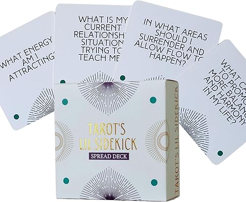 Tarot Spread Deck: 82 tarjetas de preguntas para claridad e impacto. Herramienta de aprendizaje del tarot, artesanía se propaga intuitivamente,