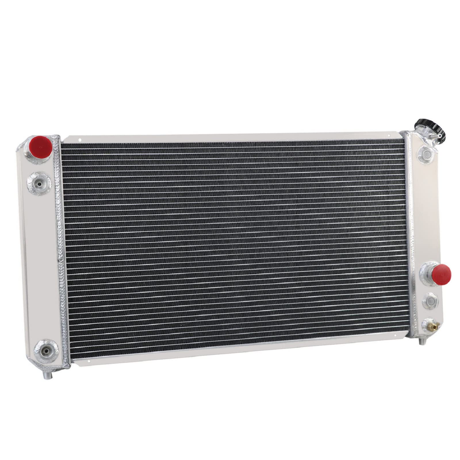 4 Core Radiator for 1994-2005 Chevy Blazer S10 GMC Sonoma Jimmy/Isuzu Hombre Aluminum/Oldsmobile Bravada, 4.3L V6 GAS, ALL Aluminum Radiator