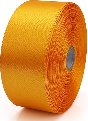 Miniatura 251 de Cinta de oro rosa de 1-1/2 pulgadas, para envolver regalos, 50 yardas, corona de fiesta de boda, costura, accesorios para el cabello, decoración