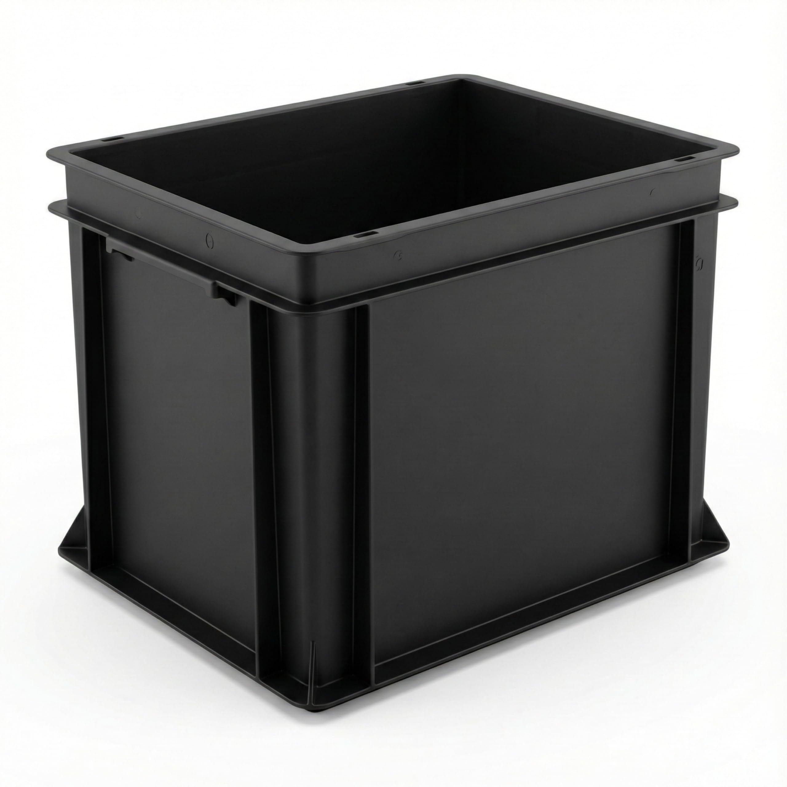 Horison Industries 5 pcs Euro Plastic Container Storage 60 Liters- 600x400x325mm Stackable Crates for Heavy Duty Boxes for Garage, Home & Storage Outdoor Use, Durable and Versatile Tote Box