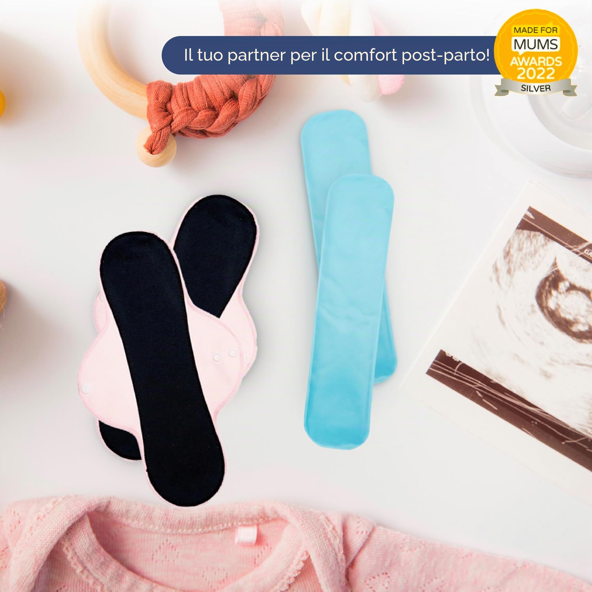First Days Maternity - Confezioni calde e fredde riutilizzabili (2) per il recupero post-partum, sollievo dall'episiotomia, emorroidi, lividi e molto altro ancora
