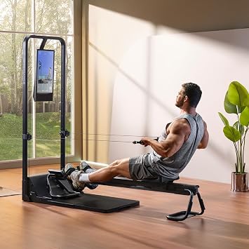 Speediance AeroRow Rowing Bench, Next Generation of Rowing Machines, Rower Attachment for Gym Monster, Home Work Out Rowing Machine, Adjustable Resistance Levels, Rowing Machine
