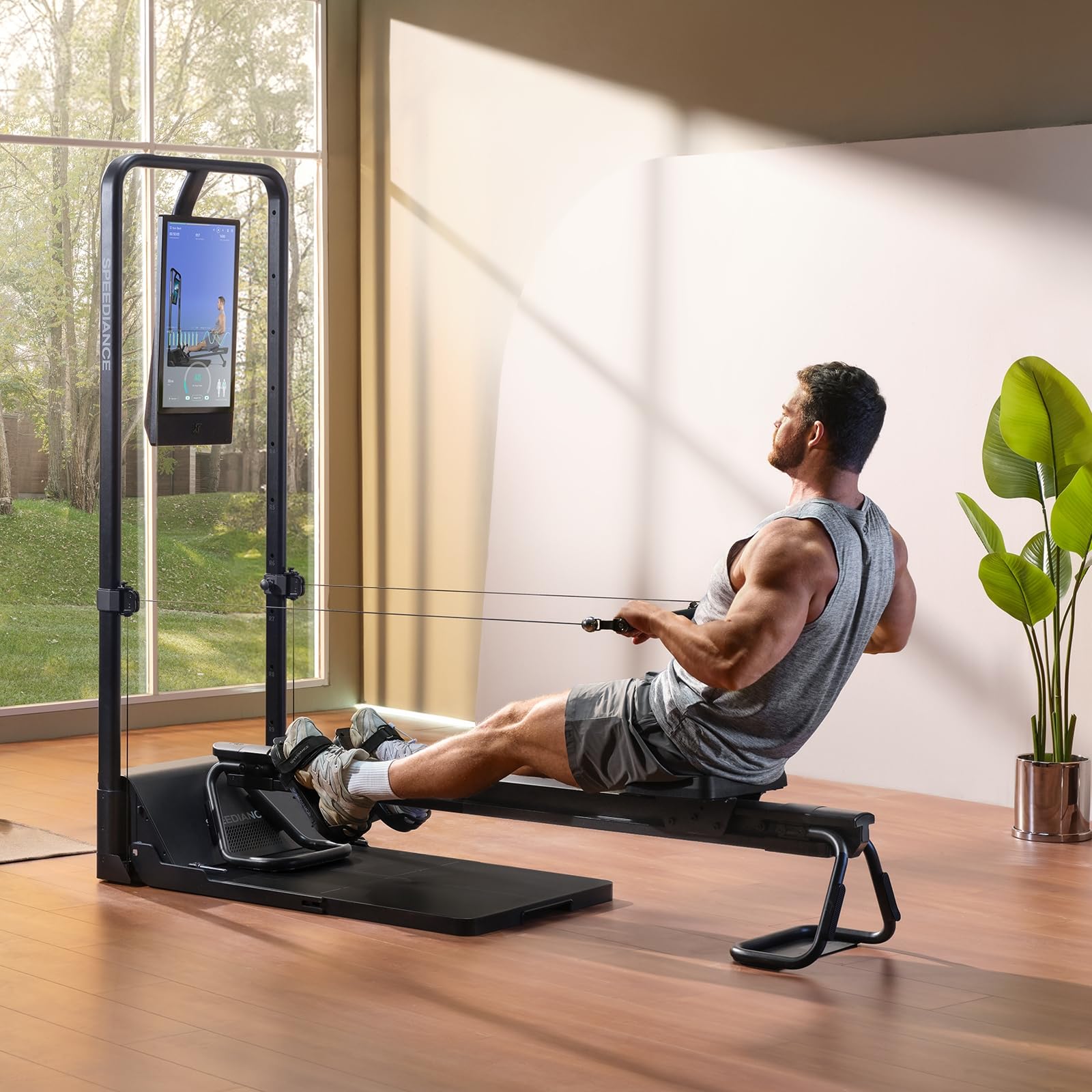 Speediance AeroRow 2 Ruderbank (2.0) – Leise, Stabil & Platzsparend für Ganzkörper-Cardio mit Gym Monster