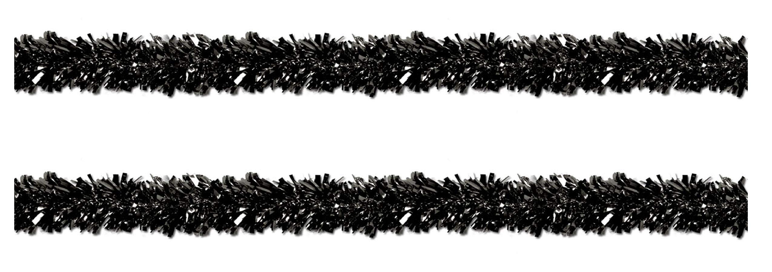 Guirlande métallique Beistle S50281-BKAZ2 plastique noir ignifuge contre les risques d'incendie