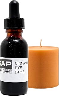 Liquid Candle Dye, Vibrant, Long-Lasting Color, Fully Soluble for Flawless Blending, Liquid Dye for Candle Making, Highly Concentrated for Customizable Shades, Cinnamon/Rust, 1 oz