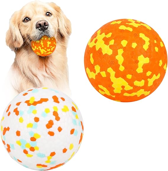 3er Set Wurfball Für Hunde - Unzerstörbare Gummibälle Zum Apportieren