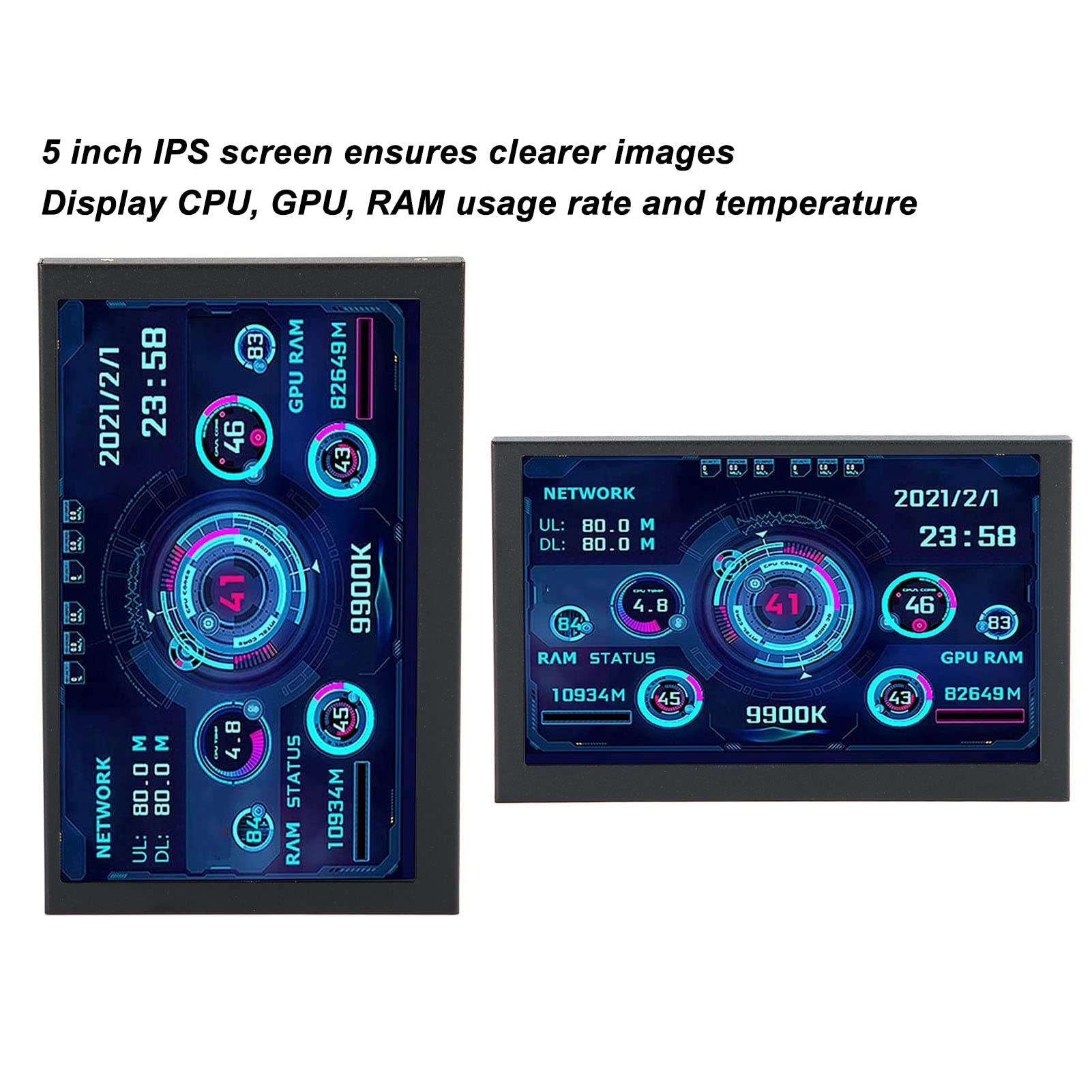 For Computer Secondary Screen, AIDA64 PC CPU RAM Data