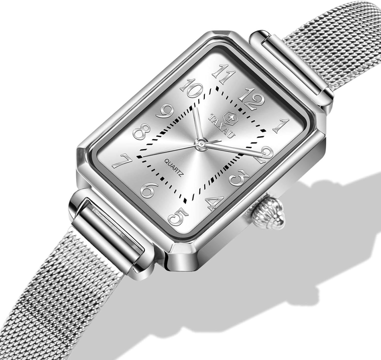 Womens Watch Fashion Dress Mesh Strap Waterproof Watches for Women Elegant Dainty Two Tone Womens Watch Analog Quartz Easy Read Ladies Watches with Day Date - Image 7