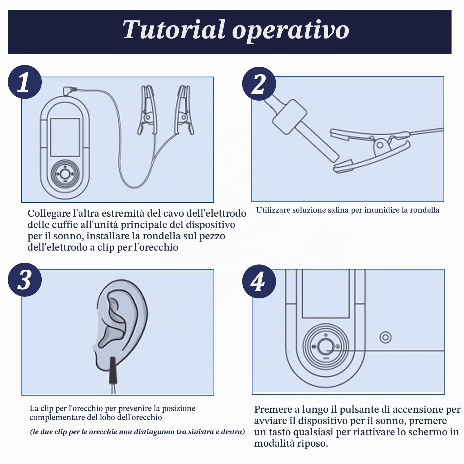 Dispositivo avanzato per il sonno, dispositivo di stimolazione del nervo vago, con clip per orecchie, sonno rapido e profondo, 3 modalità e 9 livelli di regolazione CES riduce l'ansia, allevia la