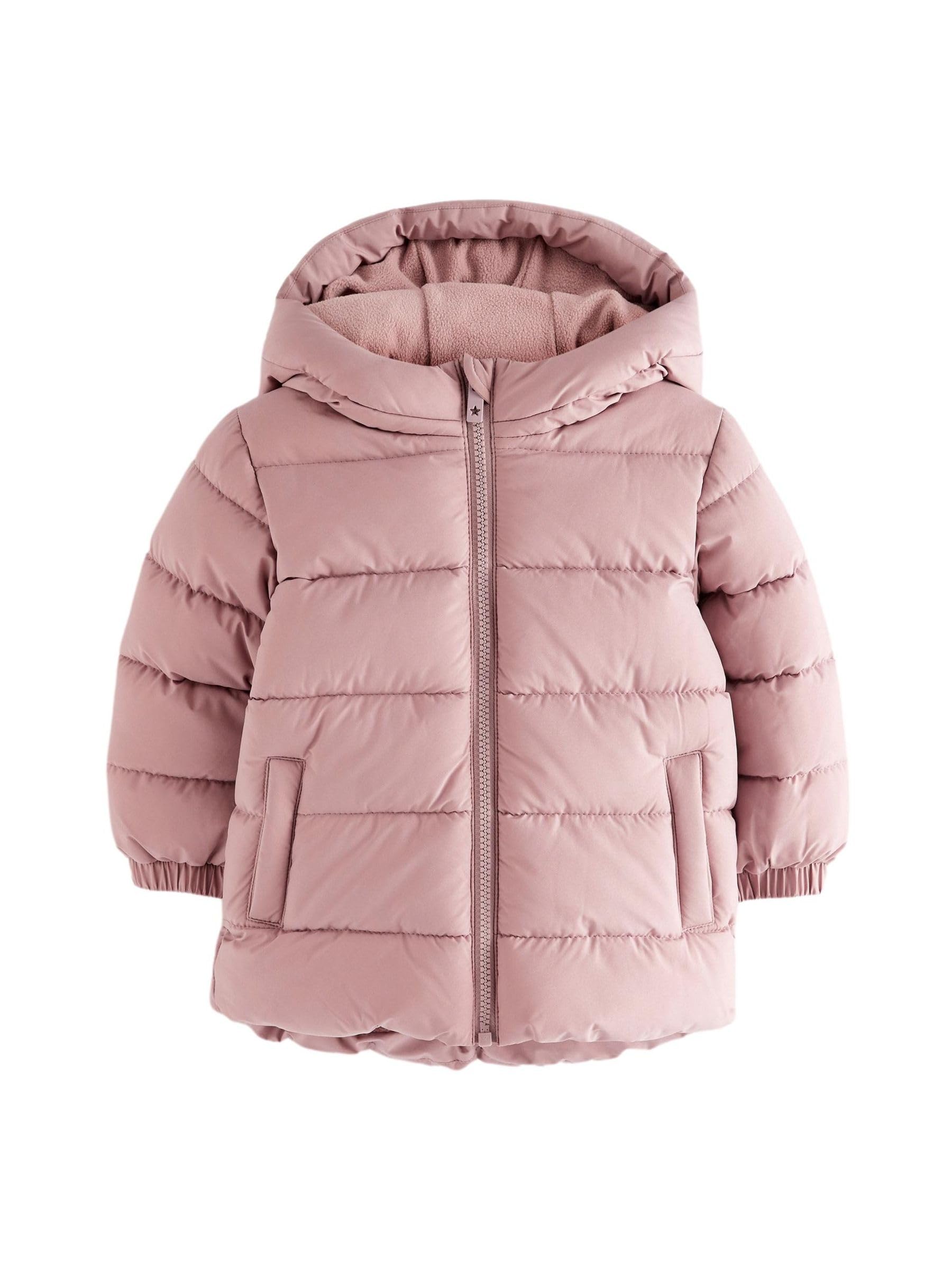 NEXT Niñas Abrigo acolchado impermeable con capucha y forro polar