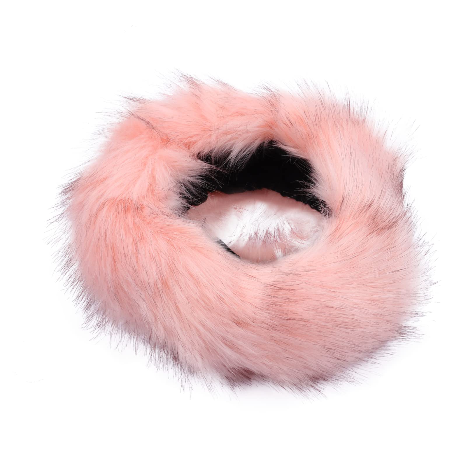 FRCOLORWarm Hat Hoop Black Scarf Black Head Scarf Black Womens Hat Faux Fur Headbands for Women Fur Cap Ear Warmer Pink Fur Headband Fur Headband Hat Earmuffs Fur Headband Earmuffs Winter