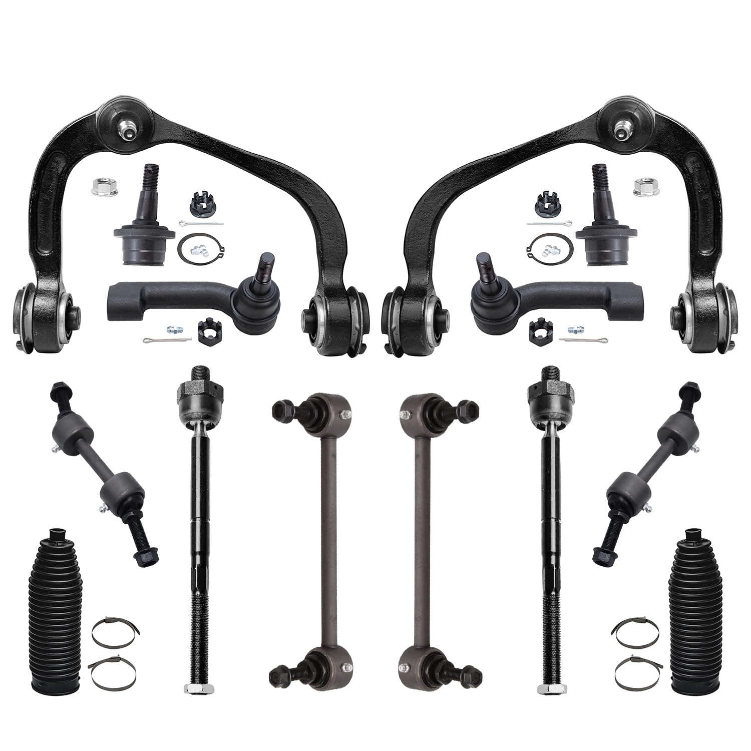 Detroit Axle - Front End 14pc Suspension Kit for 2007-2014 Ford Expedition