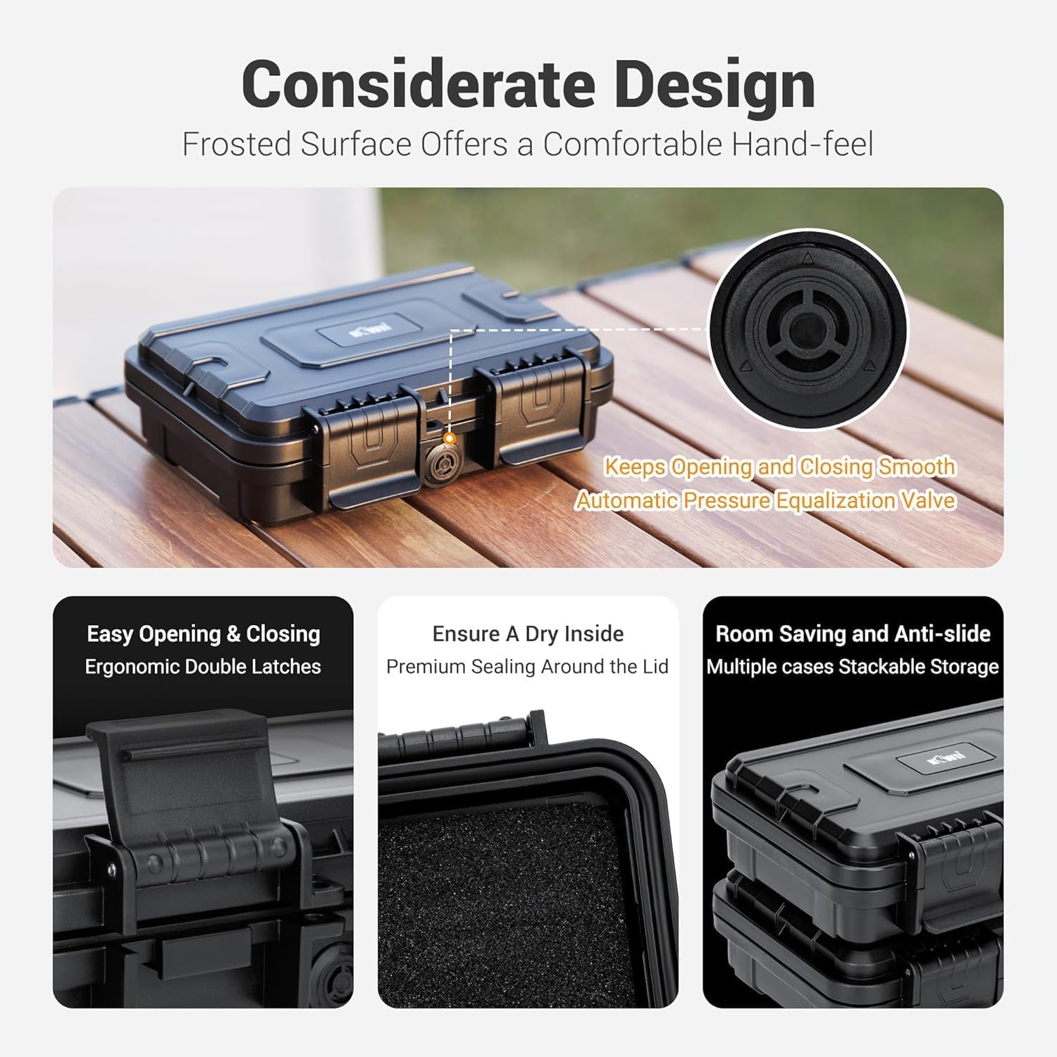 KIWIFOTOS 22 Slots SD CF Memory Card Case IP67 Waterproof with Individual Card Case for 12SD + 10 CFexpress Type-B/XQD Card Holder Storage Organizer
