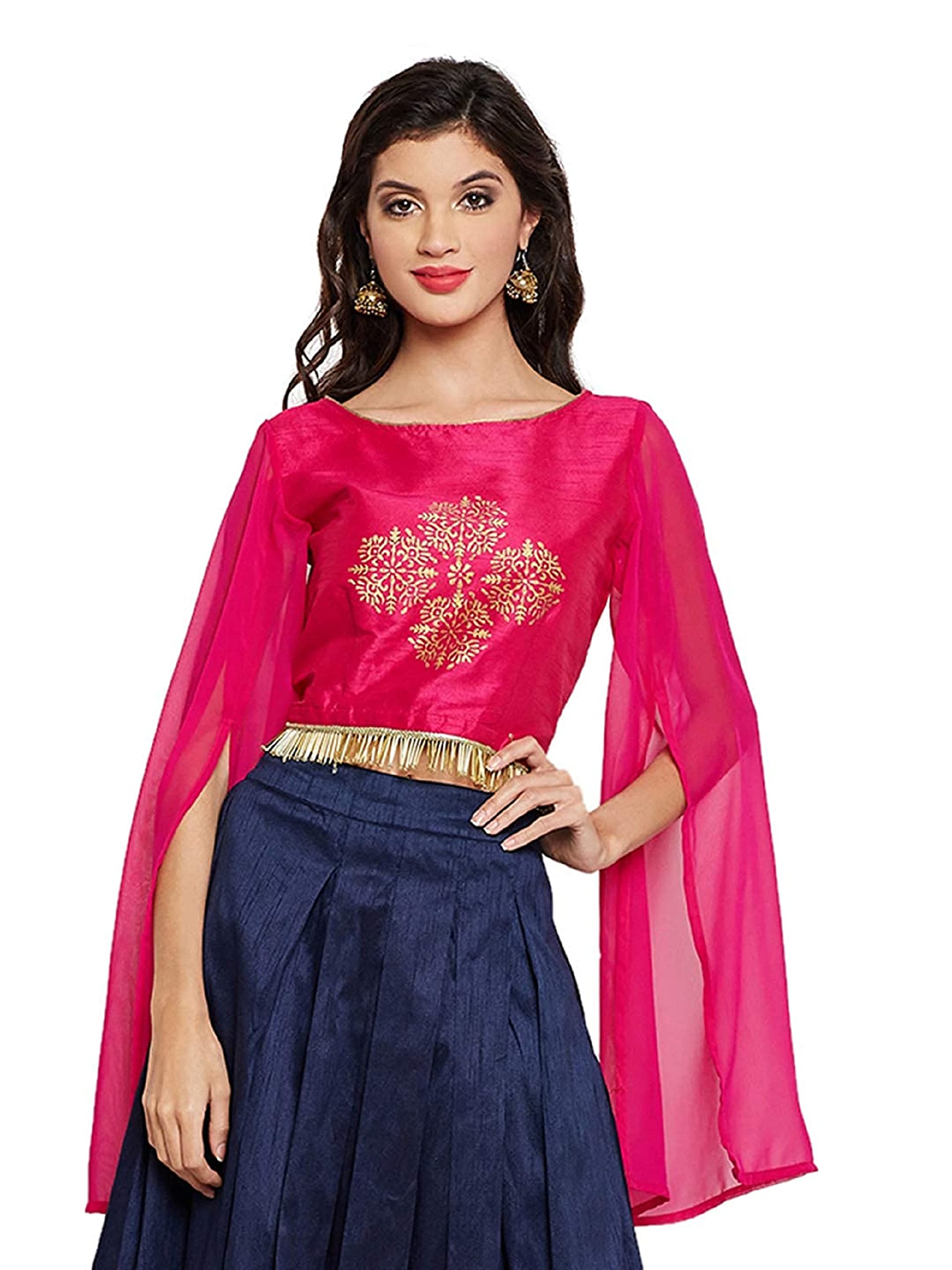 studio rasaWomen's Printed Regular Fit Top