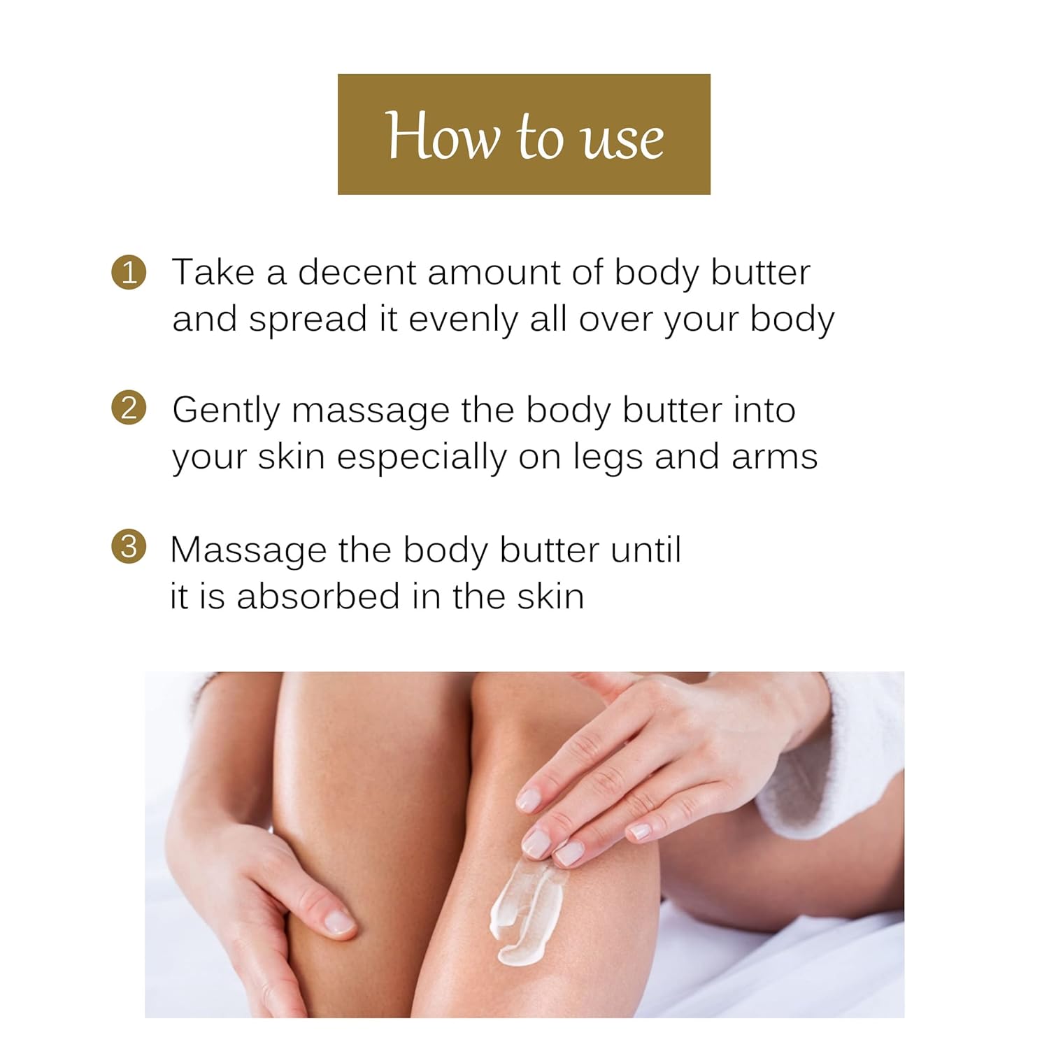 Body Butter Enriched With Shea Butter & Vitamin-E - 200gm | Deep Moisturizing For Dry Skin & All Day Moisture Lock | For All Skin Types & Healing Stretch Marks | 100% Organic