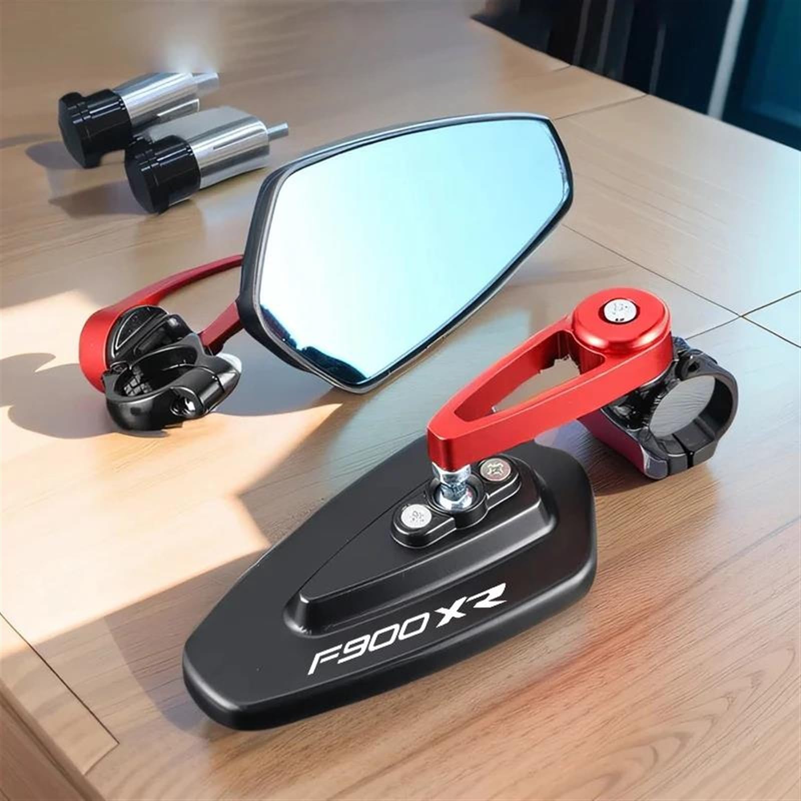 Specchietti Retrovisori per Motociclette per B&MW F900R F900 R F900XR F900 XR F 900R 900XR Specchietto Retrovisore Manubrio Specchietto Retrovisore(Blu,X-1)
